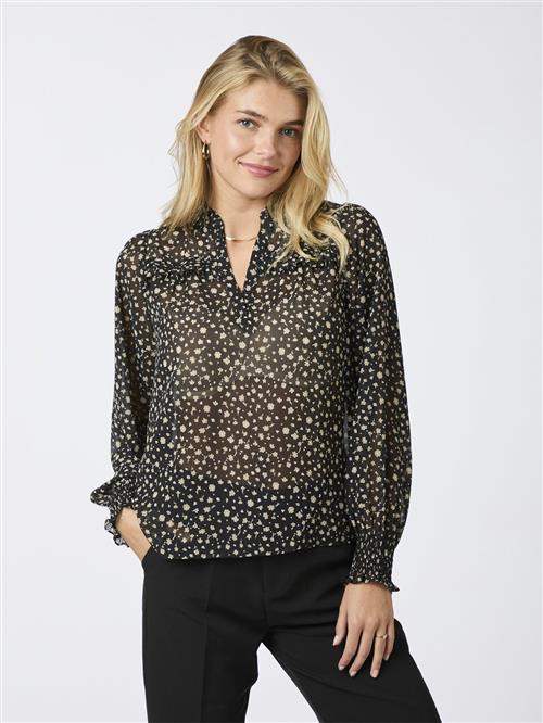 Se Neo Noir Rhia Secret Flower Blouse Kvinde Black Langærmede Bluser Str 36 - hos Magasin ved Magasin