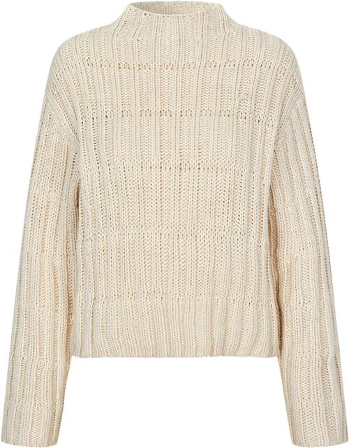 Se Modström Felipemd Short Tneck Kvinde Summer Sand Sweaters Str XS - hos Magasin ved Magasin