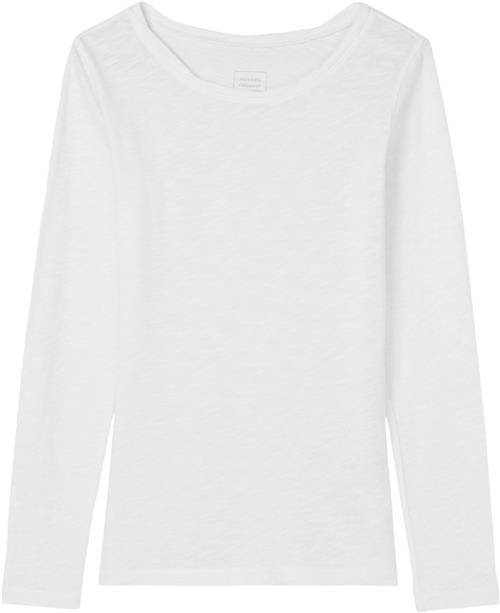 Marc O’Polo Tshirt, Long-sleeve, Twisted Round Kvinde White Langærmede T-shirts Str M - hos Magasin