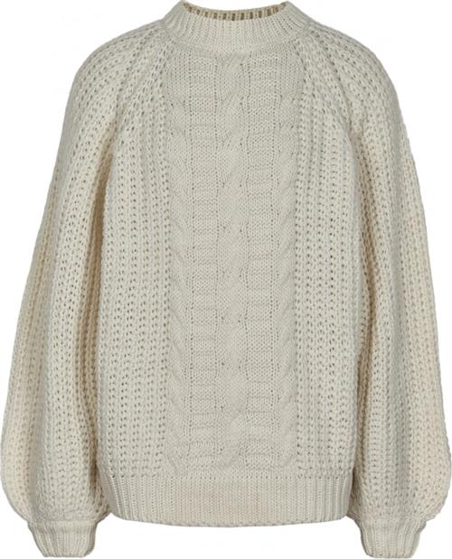 Costbart Mandy LS Pullover Str M - Hvid Strik hos Magasin