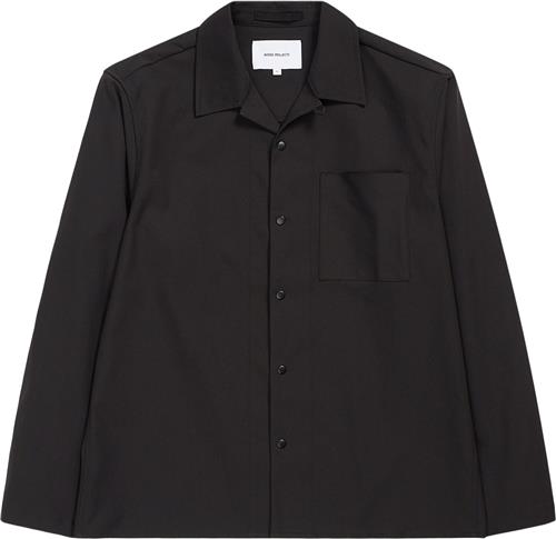 Norse Projects Carsten Solotex Twill Shirt LS Mand Sort Langærmede Skjorter Str S - hos Magasin