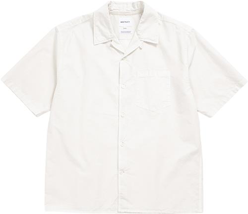 Norse Projects Carsten Tencel Mand Marble White Kortærmede Skjorter Str XL - Bomuld hos Magasin