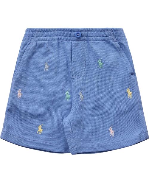 Se Polo Ralph Lauren Polo Prepster Cotton Mesh Short Str 12 mdr / 74 cm - Blå Shorts & Bloomers Bomuld hos Magasin ved Magasin