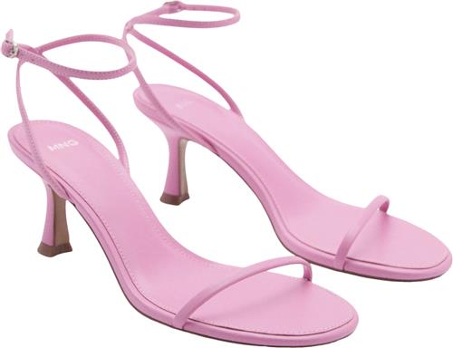 MANGO Sandals .- FLO Kvinde Pink Højhælede Sandaler Str 38 - hos Magasin