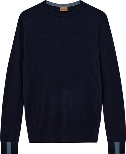 Mos Mosh Gallery Mmgadam Soft Knit Mand Navy Sweaters Str XL - hos Magasin