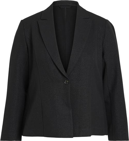 Se Evoked Vila Vireven L/S Blazer/cur Kvinde Black Blazere Str 46 - hos Magasin ved Magasin