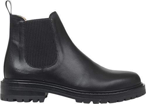 ANGULUS Støvle med Elastik Kvinde 1604/019 Black/black Chelsea Boots Str 39 - hos Magasin