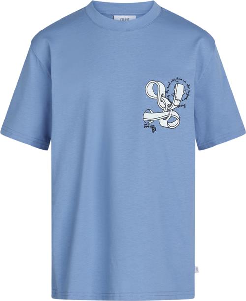 Se Grunt Bari Tee Str S/10Y - Blue Kortærmede T-shirts hos Magasin ved Magasin