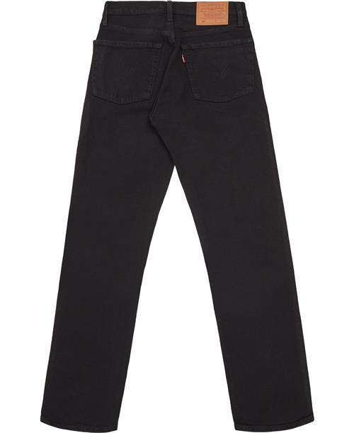 Levi's 501 Crop Black Heart Kvinde Sort Straight Jeans Str W30 / L30 - hos Magasin