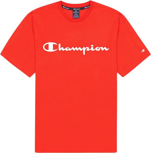 Se Champion Light Cotton Big Script Logo Tshirt XL - T-shirts hos Magasin ved Magasin