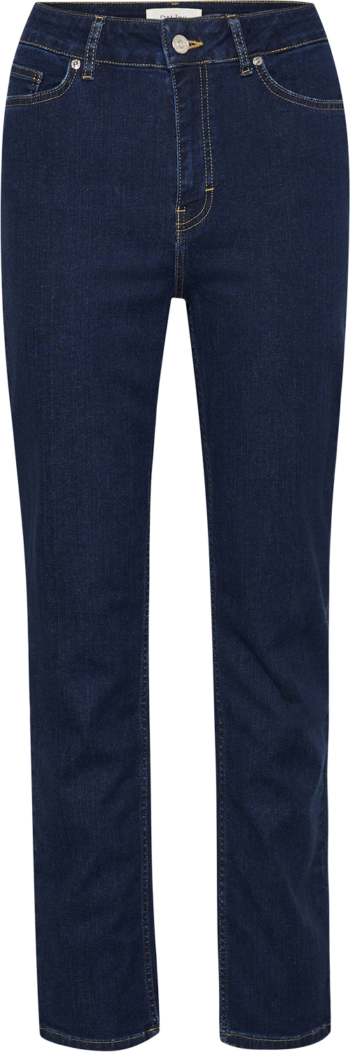 Part Two Ranaspw JE Ranaspw Kvinde Dark Denim Straight Jeans Slim Fit Str 26 - hos Magasin