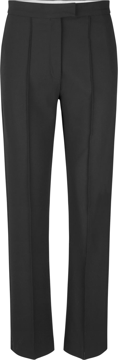 Oval Square Osluxury Pants Kvinde Black Bukser Med Lige Ben Str S - hos Magasin