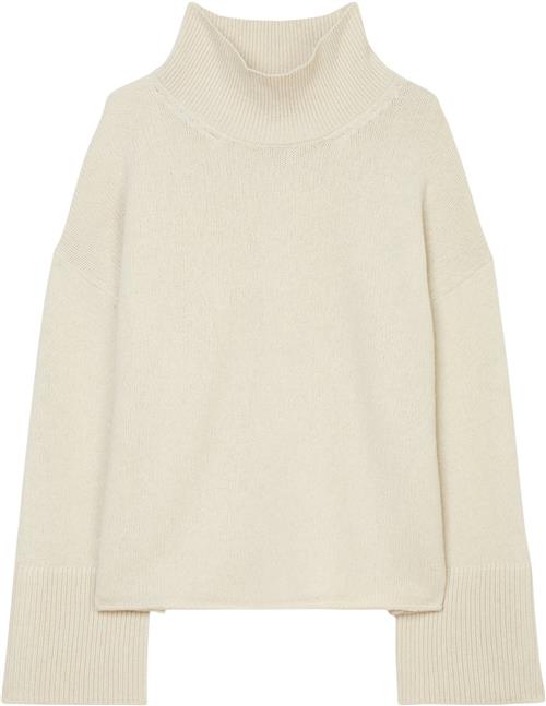 Marc O’Polo Pullover, Longsleeve, Standup Coll Kvinde Stony Sand Rullekraver Str XS - hos Magasin