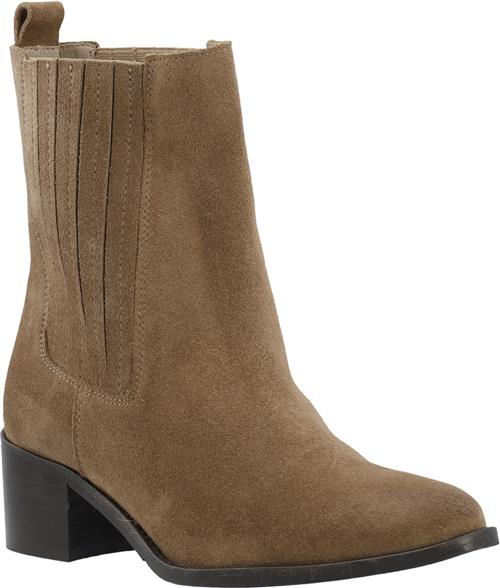 Bianco Biacarol Chelsea Boot Oily Suede Kvinde Sand Støvletter Str 41 - hos Magasin