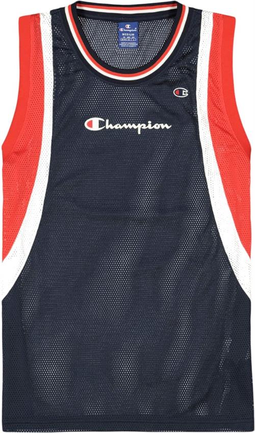 Champion Tank TOP Mand Blue Kortærmede T-shirts Str M - Polyester hos Magasin