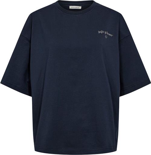 Sofie Schnoor Tshirt Kvinde Navy Kortærmede T-shirts Str L - hos Magasin