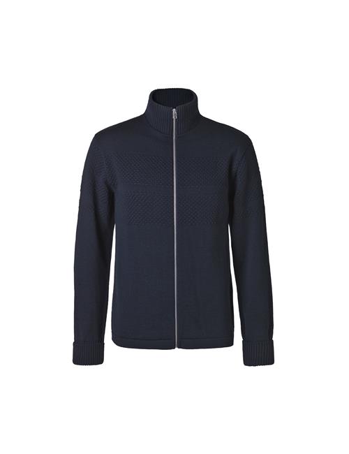 Mads Nørgaard - Copenhagen Wool Klemens Zip Knit Mand Blå Cardigans Str XS - Uld hos Magasin