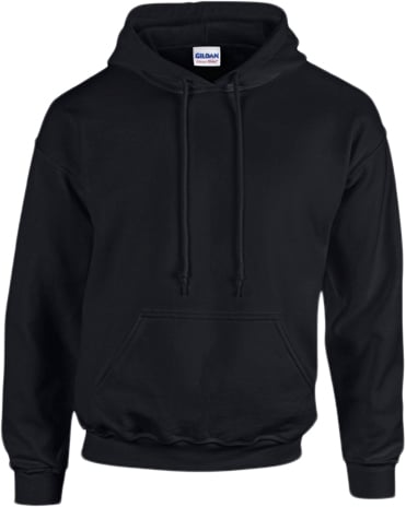 Gildan Heavy Blend Adult Hooded Sweatshirt Kvinde Black Hættetrøjer Str S - hos Magasin