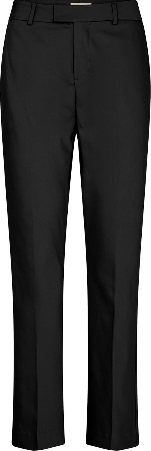 Mos Mosh Ellen Night Pant Kvinde Black Bukser Med Lige Ben Str 40/Regular - hos Magasin