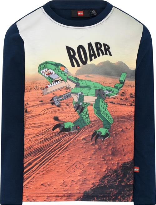 LEGO kidswear/LEGO børnetøj Lwtaylor 712 T-shirt L/S Str 122 cm - Blå Langærmede T-shirts hos Magasin