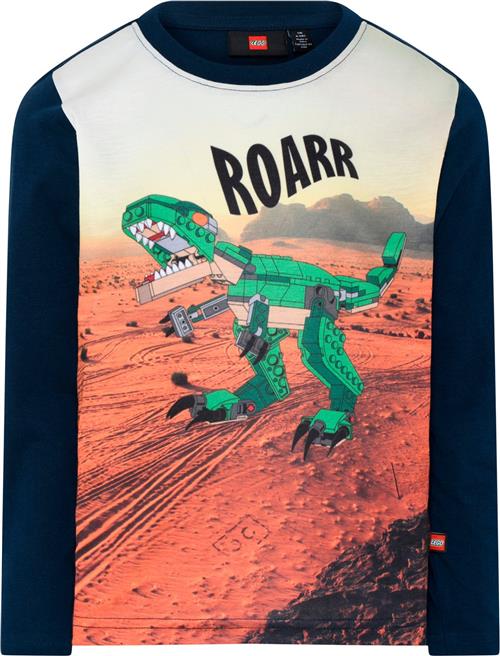 LEGO kidswear/LEGO børnetøj Lwtaylor 712 T-shirt L/S Str 110 cm - Blå Langærmede T-shirts hos Magasin