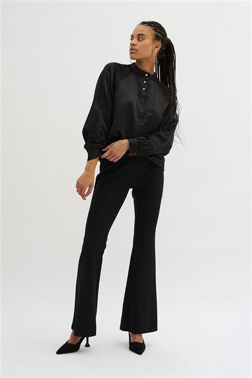 My Essential Wardrobe Estellemw Blouse Kvinde Black Langærmede Bluser Str 42 - hos Magasin