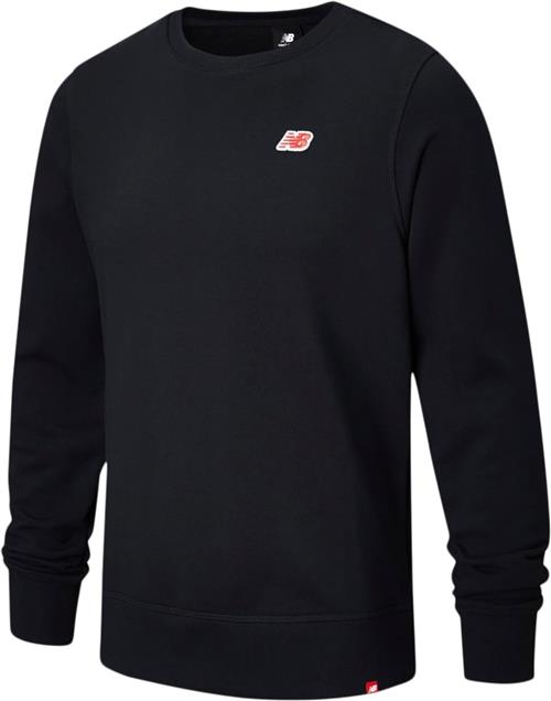 New Balance Small Logo Crewneck Sweatshirt Kvinde Black Sweatshirts Str XS - Bomuld hos Magasin