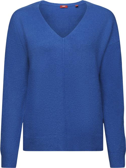 Esprit F Vneck Sweater Kvinde Bright Blue 5 Sweaters Str M - hos Magasin