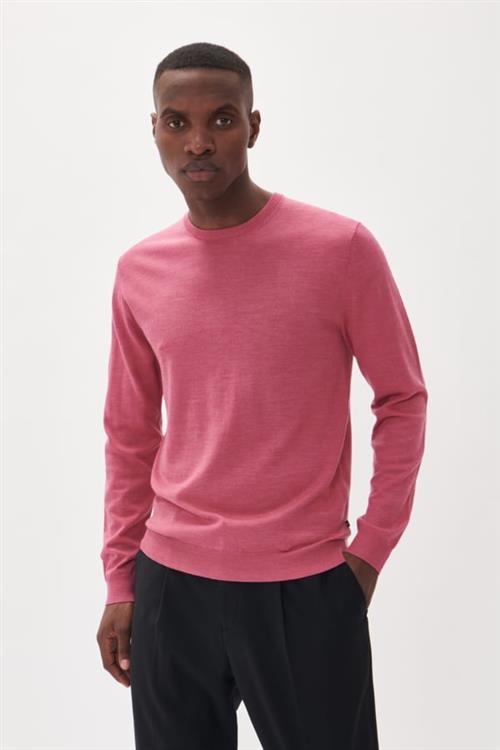 Matinique Margrate Merino Mand Aurora Pink Melange Sweaters Regular Fit Str L Merino - hos Magasin