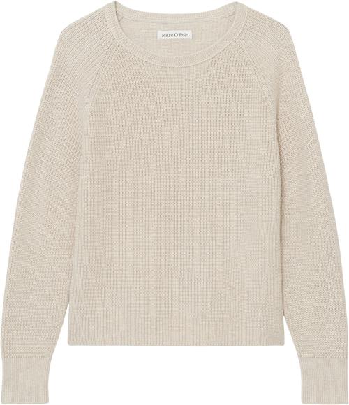 Marc O’Polo Pullover, Longsleeve, Roundneck Kvinde Sandy Melange Sweaters Str XS - hos Magasin