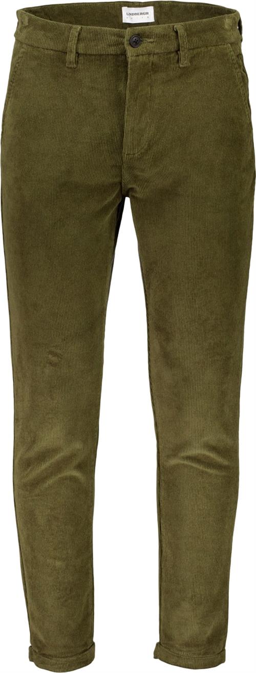 Lindbergh Cropped Corduroy Pants Mand Grøn Chinos Str XL - hos Magasin