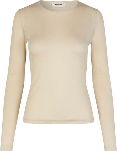 Modström Harpermd LS top Kvinde Summer Sand Langærmede T-shirts Str XL - hos Magasin