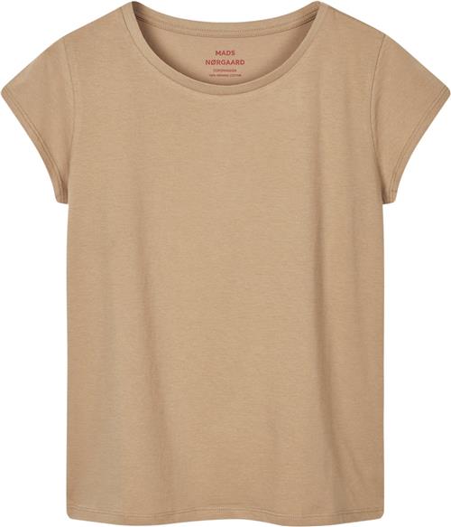 Mads Nørgaard - Copenhagen Organic Jersey Teasy Tee FAV Kvinde Sand Kortærmede T-shirts Str L - hos Magasin