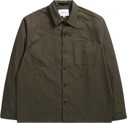 Norse Projects Carsten Solotex Twill Shirt LS Mand Beach Green Langærmede Skjorter Str S - hos Magasin