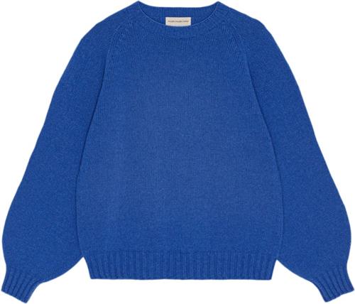 Moshi Moshi Mind Sienna Knit Wool Kvinde Bright Blue Sweaters Str M - hos Magasin