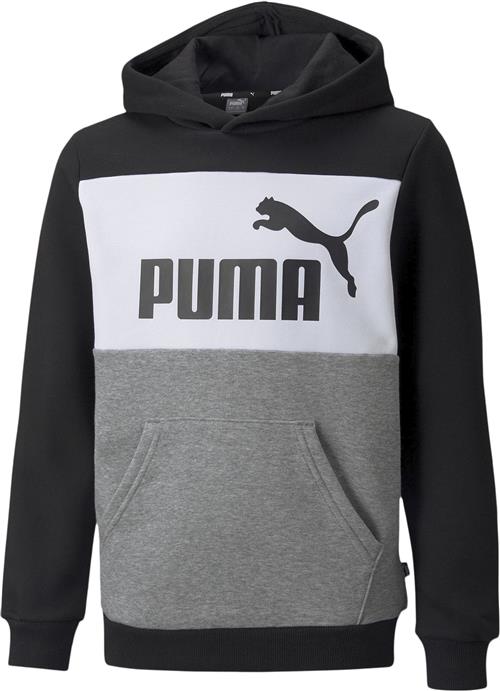 Se Puma Essentials+ Colourblock Hættetrøje 110 - Sweatshirts & Hættetrøjer hos Magasin ved Magasin