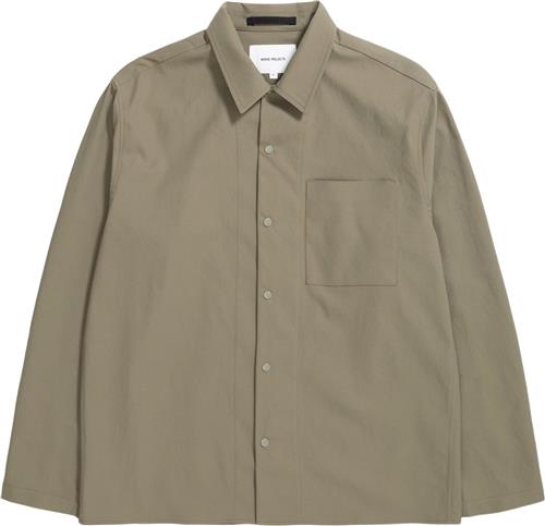 Norse Projects Carsten Solotex Twill Shirt LS Mand Sediment Green Langærmede Skjorter Str XL - hos Magasin