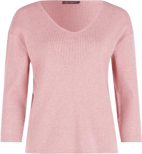 Betty Barclay Strickpullover Ku Kvinde Pale Mauve Melange Sweaters Str 40 - hos Magasin