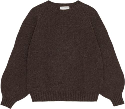 Moshi Moshi Mind Sienna Knit Wool Kvinde Chocolate Sweaters Str L - hos Magasin