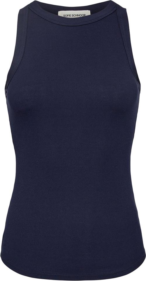 Sofie Schnoor Top Kvinde Navy Toppe Str XS - hos Magasin