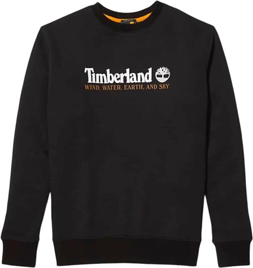 TIMBERLAND Wwes Crew Neck BB Mand Black Sweatshirts Str S - Bomuld hos Magasin