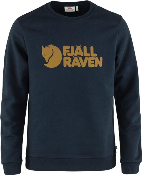 Fjällräven Fjällräven Logo Sweater M Mand Blå Sweatshirts Str S - Bomuld hos Magasin