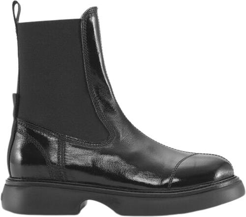 Ganni Everyday Mid Chelsea Boots Tonal Na Kvinde Black/black Chelsea Boots Str 36 - hos Magasin