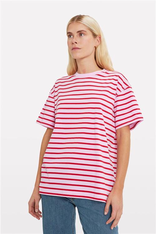 Envii Enkulla SS Stripe 5310 Kvinde Pirouette/salsa Toppe Str XS - hos Magasin