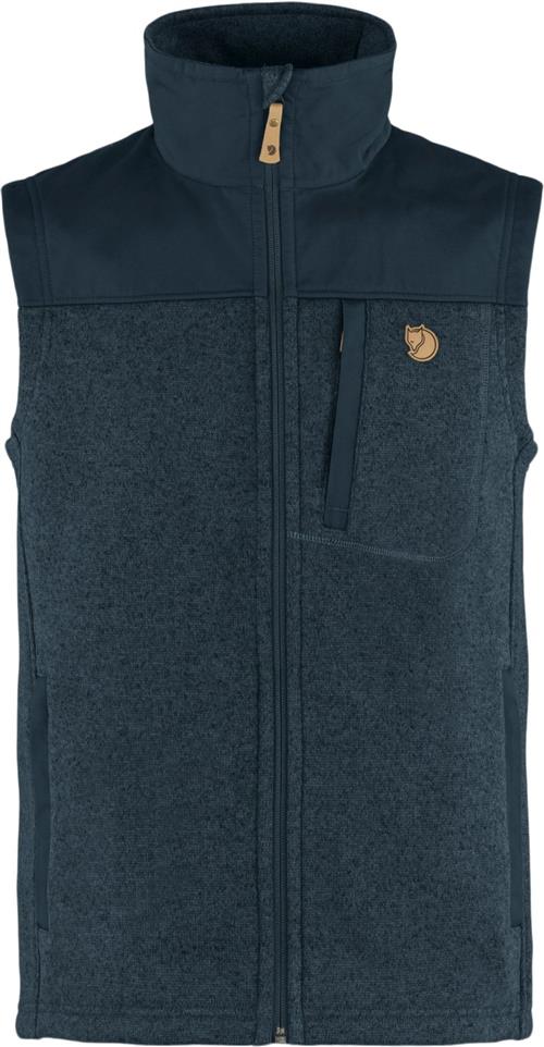 Fjällräven Buck Fleece Vest M Mand Blå Veste Str XL - hos Magasin