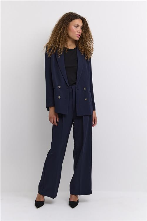 Se My Essential Wardrobe 27 THE Tailored Blazer Kvinde Baritone Blue Blazere Str 36 - hos Magasin ved Magasin