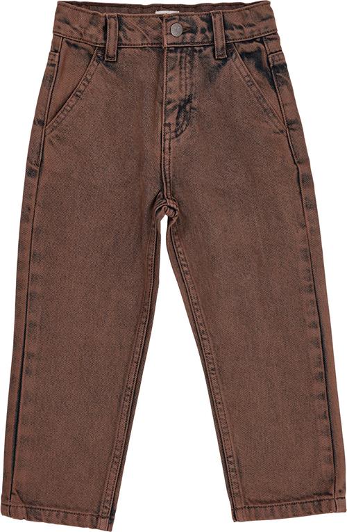 Copenhagen Colors Organic Junior Jeans, Reugular FIT Str 116 - Dk Brown Dyed Jeans Bomuld hos Magasin