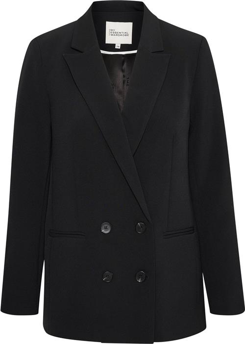 My Essential Wardrobe 27 THE Tailored Blazer Kvinde Black Blazere Str 44 - hos Magasin