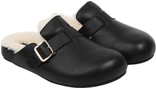 Lovelies Nesso Skin Mules With Adjustable Bucket Kvinde Black Slip-ins Str 42 - Læder hos Magasin