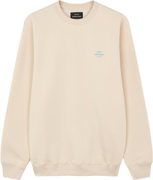 Mads Nørgaard - Copenhagen Standard Crew Logo Sweat Mand Sand Sweatshirts Str L - hos Magasin